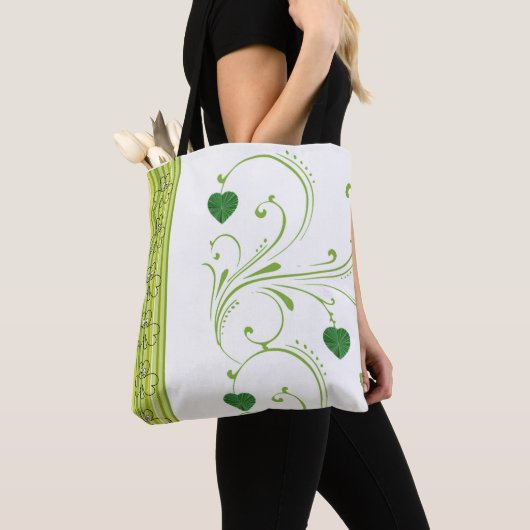 Sac fourre-tout Saint Patrick's Day Clover (De près)