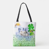 Sac fourre-tout Saint Patrick's Day Ours polaire (Dos)