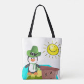Sac fourre-tout Saint Patrick's Day Penguin (Dos)