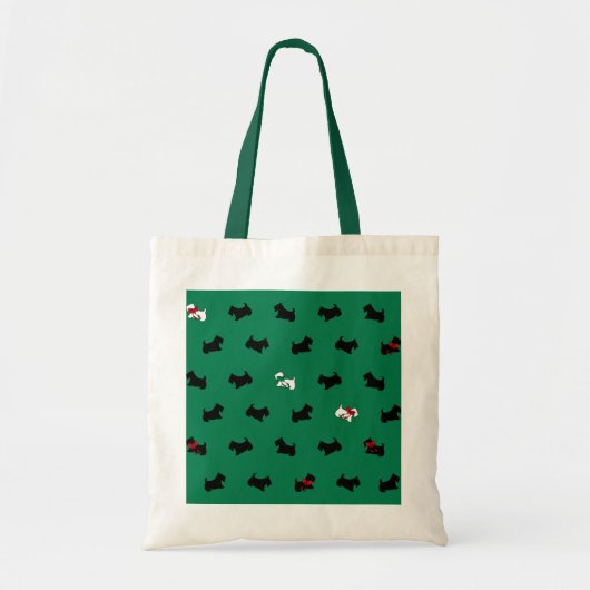Sac fourre-tout Scottish Terriers de Noël (Devant)