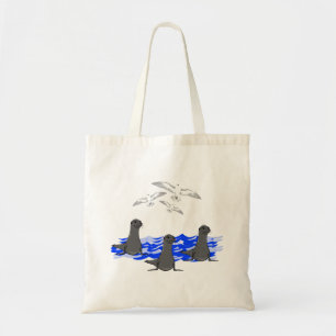 Sac fourre-tout Sea Lions Ocean & Seaguls