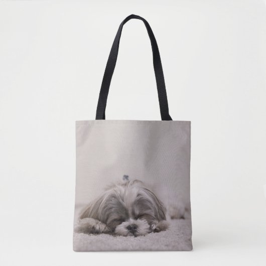 Sac fourre-tout Shih tzu dormant, Chien dormant (Devant)
