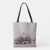 Sac fourre-tout Shih tzu dormant, Chien dormant (Dos)