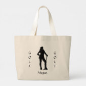 Sac fourre-tout Silhouette de Lady Golf sur mesure (Dos)