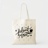 Sac fourre-tout simple noir et blanc propre | mama (Devant)