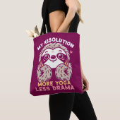 Sac fourre-tout Sloth - Plus de yoga moins de dram (De près)