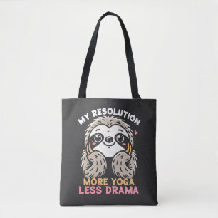Sac fourre-tout Sloth - Plus de yoga moins de dram