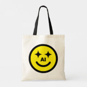 Sac fourre-tout Smiley Face AI™ (Dos)