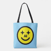 Sac fourre-tout Smiley Face AI™ (Dos)