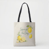 Sac fourre-tout Squeeze the Day Lemon (Devant)