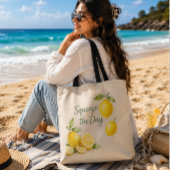 Sac fourre-tout Squeeze the Day Lemon