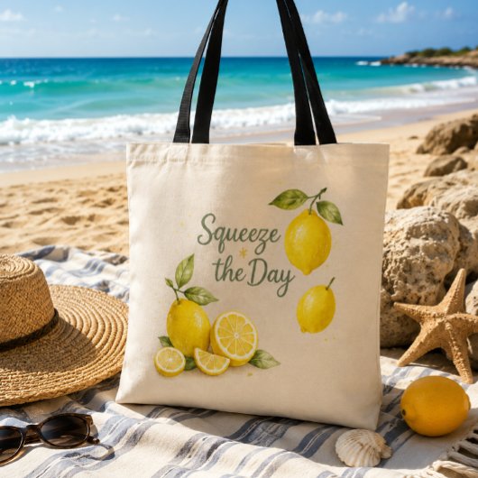Sac fourre-tout Squeeze the Day Lemon