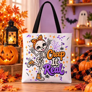 Sac fourre-tout squelette Creep It Real Halloween