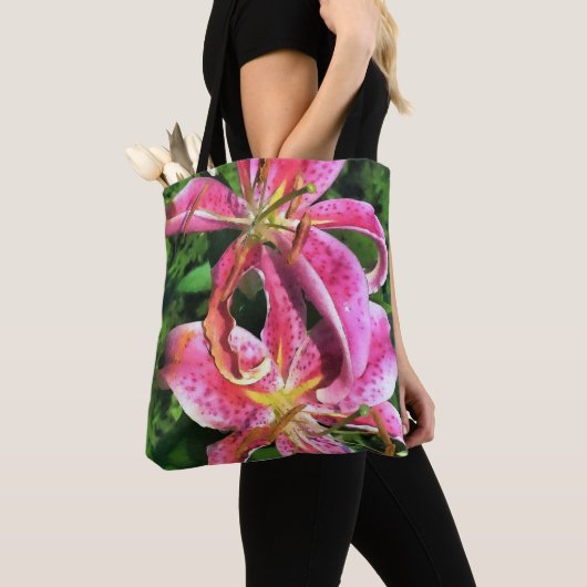Sac fourre-tout Stargazer Lilies (De près)