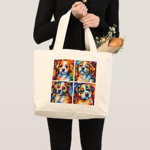 Sac fourre-tout Stylisé de marionnettes mignonnes
