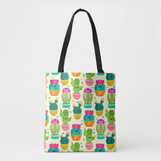 Sac fourre-tout succulent cactus drôle (Devant)