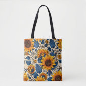 Sac fourre-tout Sunshine Bloom Sunflower (Devant)