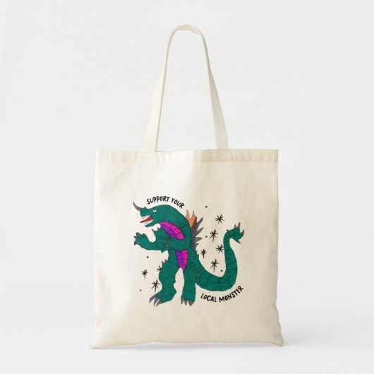 Sac fourre-tout "Support Your Local Monster" (Devant)