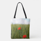 Sac fourre-tout sur-impression dans un champ de bl (Dos)