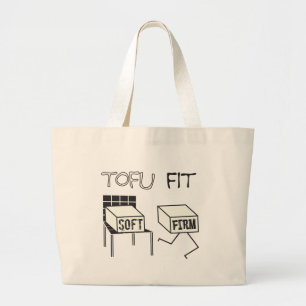 Sac fourre-tout sur le thème du tofu drôle Tofu Fi