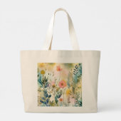 Sac fourre-tout surdimensionné avec une aquarelle  (Dos)