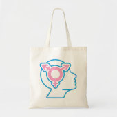 Sac fourre-tout symbole de fierté trans (Devant)