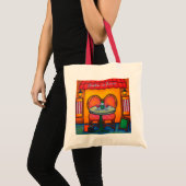 sac fourre-tout "Table pour deux à Paris" (Devant (produit))