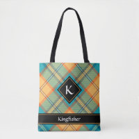 Sac fourre-tout tartan Martin-pêcheur
