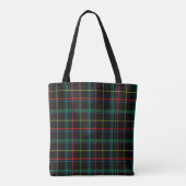 sac fourre-tout tartan plaid (Dos)