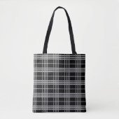 Sac fourre-tout tatan noir et blanc (Devant)