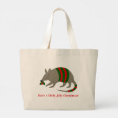 Sac fourre-tout Tatou de Noël (Dos)