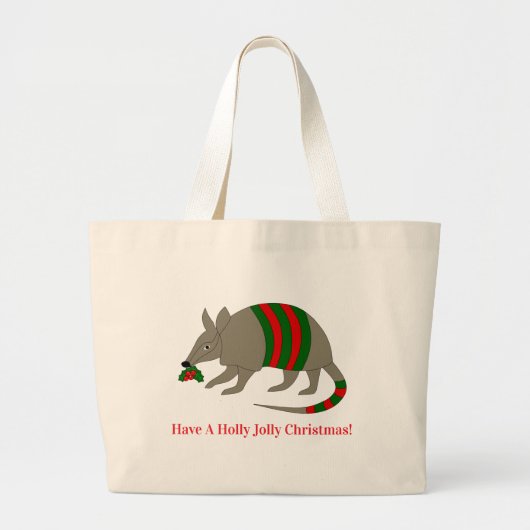 Sac fourre-tout Tatou de Noël (Devant)