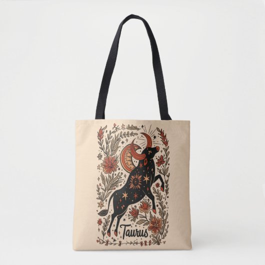 Sac fourre-tout Taurus Celestial Zodiac Art (Devant)