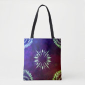 Sac fourre-tout teint en violet (Devant)