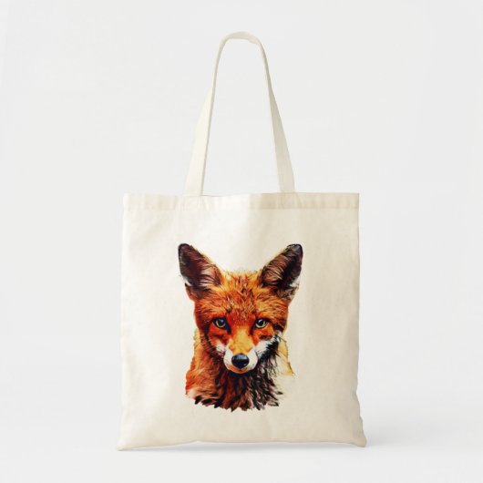 Sac fourre-tout tendance Red Fox Head (Devant)