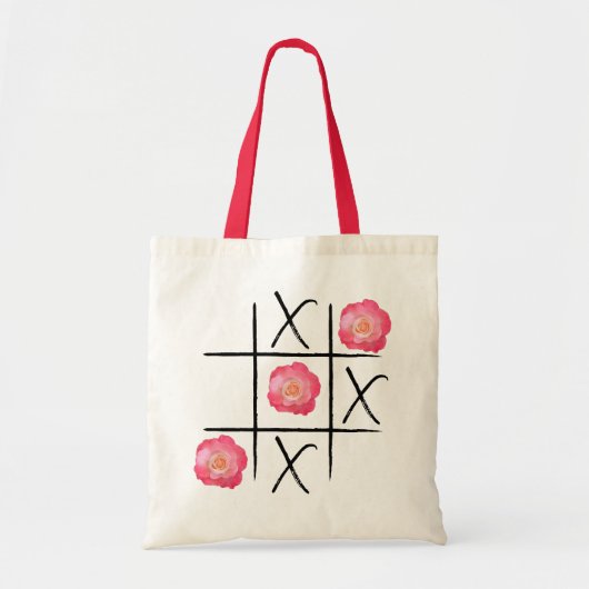 Sac fourre-tout Tic-Tac-Rose (Devant)
