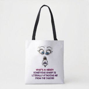 Sac fourre-tout Toile de citation de visage expr