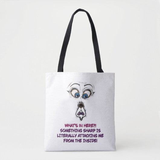 Sac fourre-tout | Toile de citation de visage expr (Devant)