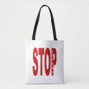 Sac fourre-tout Tote d'épaule  STOP CORONA