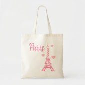 Sac fourre-tout Tour Eiffel rose Cadeau (Devant)