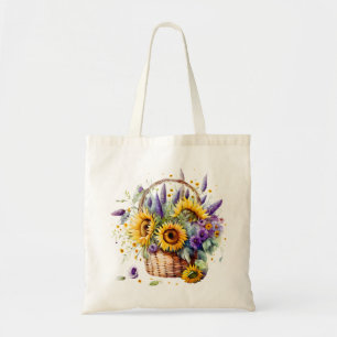 Sac fourre-tout tournesol et lavande