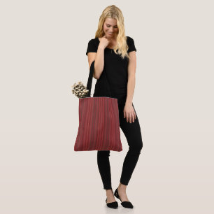 Sac fourre-tout tout-en-impression à rayures rouge