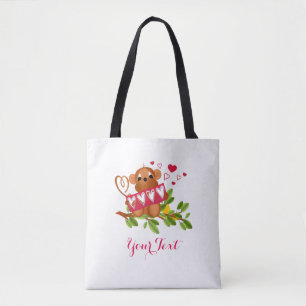 Sac fourre-tout tout imprimé avec bandoulière. tai