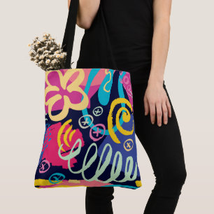 Sac fourre-tout tout-imprimé, grand format