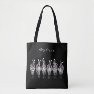 Sac fourre-tout tout-imprimé zèbres