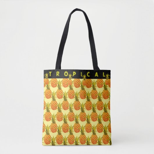 Sac fourre-tout transporté à ananas tropical (Devant)