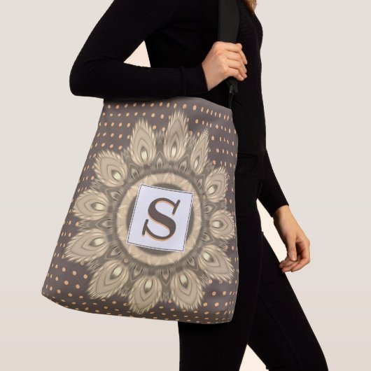 sac fourre-tout transversal personnalisé psychédél (De près)