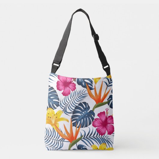 Sac fourre-tout tropical aux fleurs (Devant)