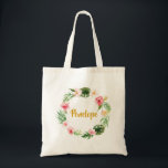 Sac fourre-tout tropical, cadeau de Fête des marié<br><div class="desc">Ce sac fourre-tout tropical fait une grande faveur pour votre douche et un cadeau extraordinaire toute l'année. Personnalisez avec le nom dont vous avez besoin !</div>