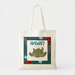 Sac fourre-tout tropical de tortue de mer de dessi